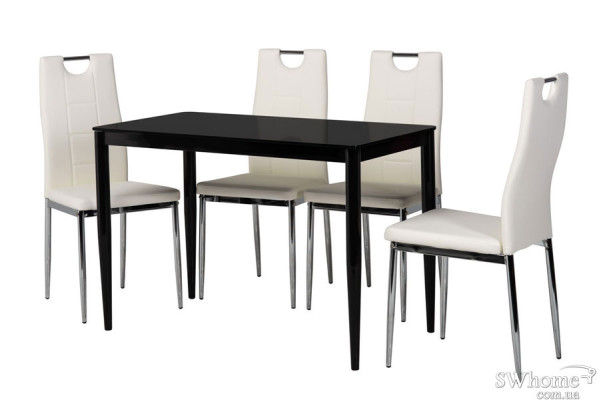 Обеденный стол Vetro Mebel T-300-11 Черный-1