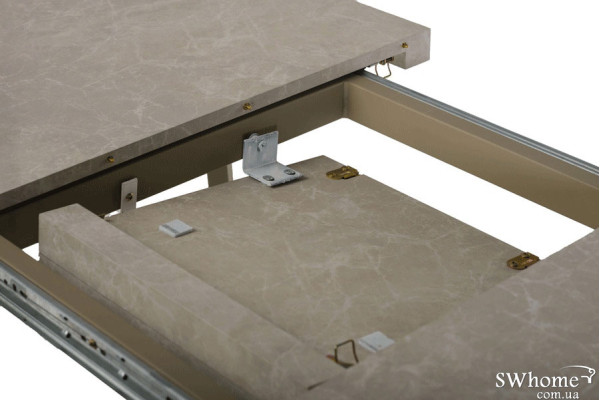 Розкладний обідній стіл Vetro Mebel TM-160 Крема маре-10