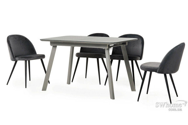Стол раскладной обеденный Vetro Mebel TM-170 Серый-1