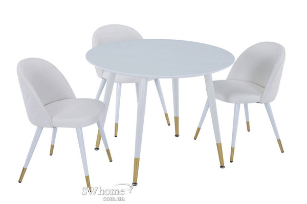 Обідній стіл Vetro Mebel TM-99 Білий-4
