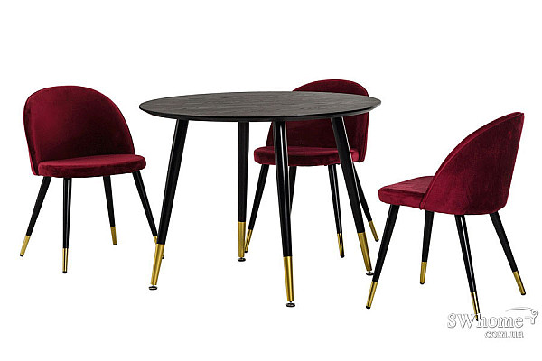 Обідній стіл Vetro Mebel TM-99 Чорний-1