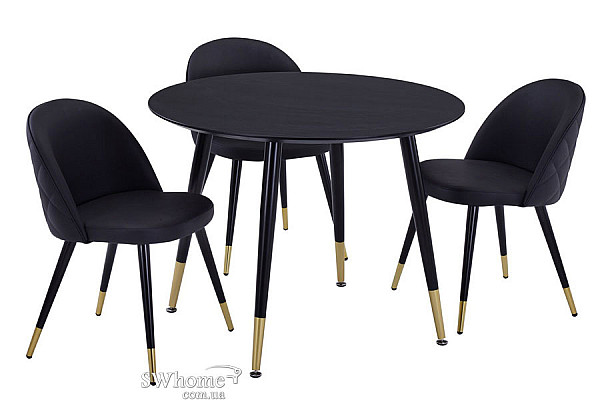 Обідній стіл Vetro Mebel TM-99 Чорний-2