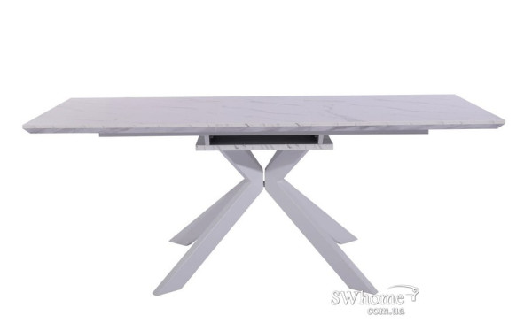 Стіл розкладний обідній Vetro Mebel ТМL-630 Білий мармур-2