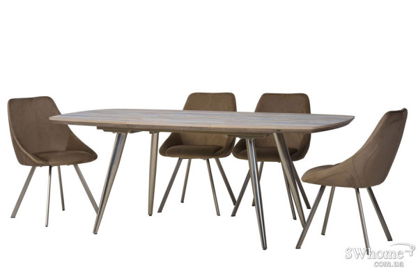 Раскладной обеденный стол Vetro Mebel TML-640 Прованс-1