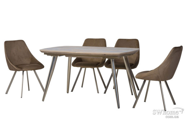 Раскладной обеденный стол Vetro Mebel TML-640 Прованс-0