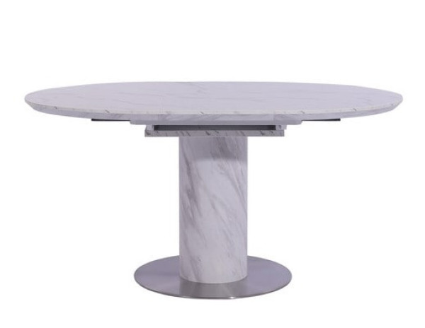 Стіл розкладний обідній Vetro Mebel TML-670 Білий мармур-2