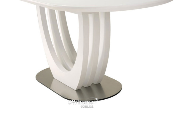 Стіл розкладний обідній Vetro Mebel TML-760 Матовий Білий-12