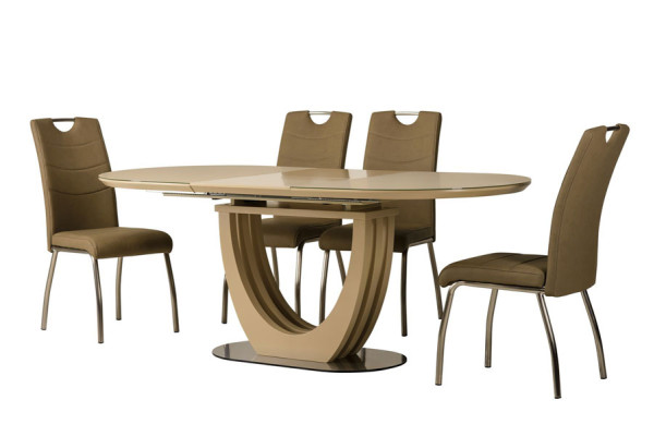 Стол раскладной обеденный Vetro Mebel TML-760 Матовый Капучино-0