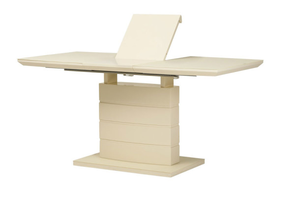 Стол раскладной обеденный Vetro Mebel TMM-50-1 Матовый Молочный-3