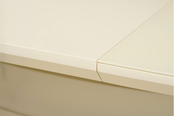 Стол раскладной обеденный Vetro Mebel TMM-50-1 Матовый Молочный-6