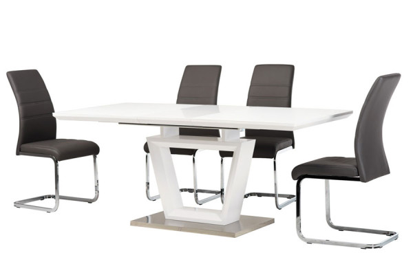 Стіл розкладний обідній Vetro Mebel TMM-51 Матовий Білий-13