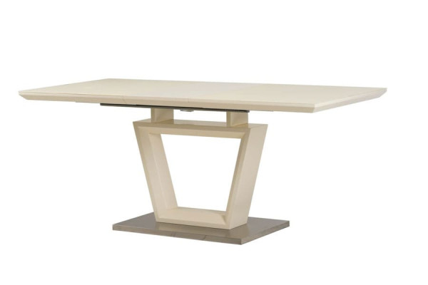 Стіл розкладний обідній Vetro Mebel TMM-51 Матовий Молочний-5