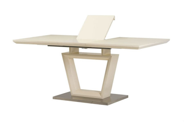 Стіл розкладний обідній Vetro Mebel TMM-51 Матовий Молочний-4