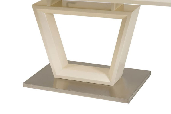 Стіл розкладний обідній Vetro Mebel TMM-51 Матовий Молочний-13