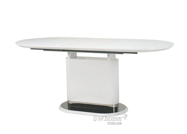Раскладной обеденный стол Vetro Mebel TMM-56 Матовый Белый-2