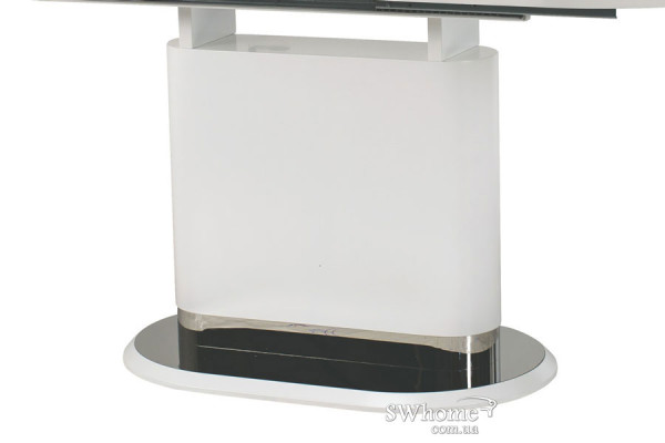 Раскладной обеденный стол Vetro Mebel TMM-56 Матовый Белый-6