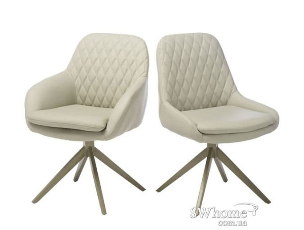 Поворотне крісло Vetro Mebel R-80 Світло-сіре-11