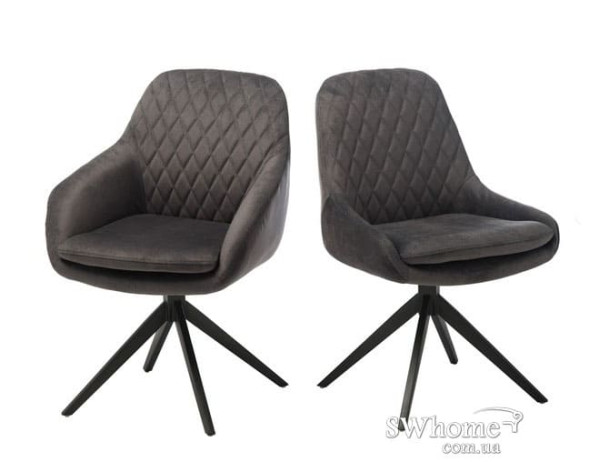 Поворотне крісло Vetro Mebel R-80 Графіт-12