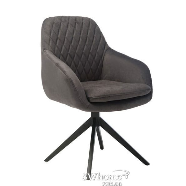 Поворотне крісло Vetro Mebel R-85 Графіт-0