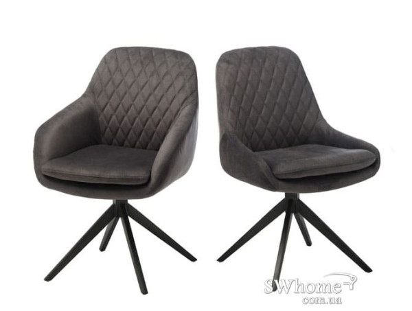 Поворотне крісло Vetro Mebel R-85 Графіт-10