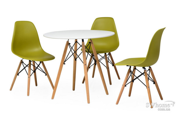 Стол обеденный Vetro Mebel TM-35 Белый-1