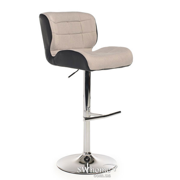 Барний стілець Vetro Mebel B-75 Сіро-Чорний-0