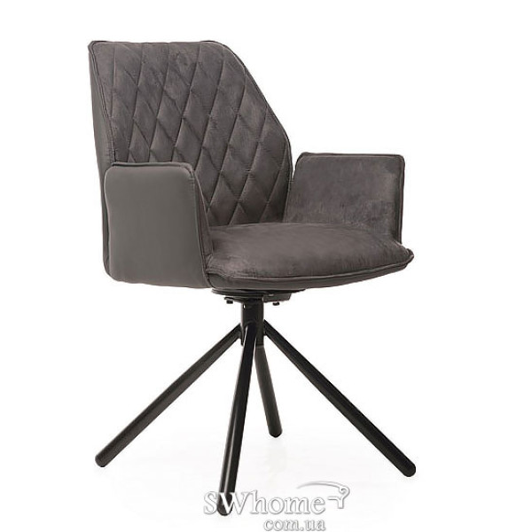 Стілець Vetro Mebel M-34 Графіт поворотний-0