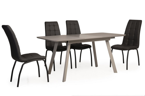 Стіл розкладний обідній Vetro Mebel TM-170 Матовий сірий-1