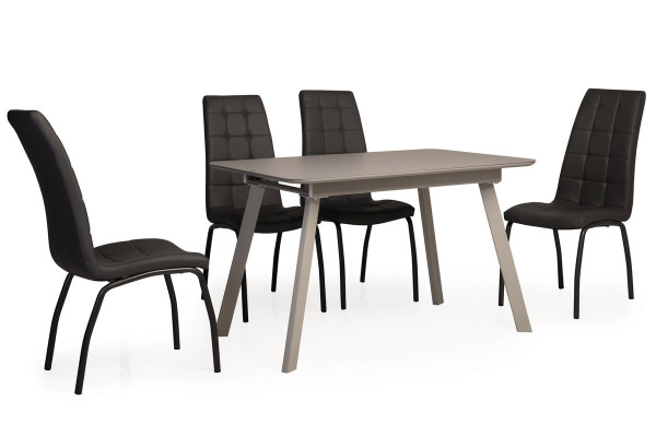 Стіл розкладний обідній Vetro Mebel TM-170 Матовий сірий-0