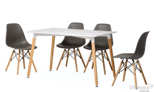 Стол обеденный Vetro Mebel TM-36 Белый-1