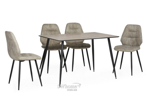 Стіл обідній Vetro Mebel TM-45 Сивий-1