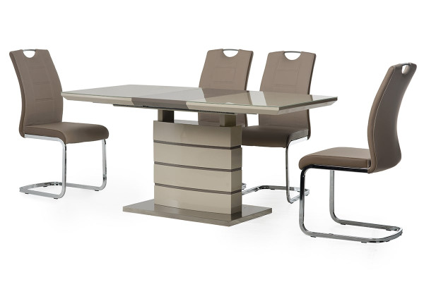 Раскладной обеденный cтол Vetro Mebel TM-50-1 Капучино Латте-1