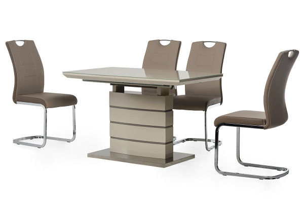 Раскладной обеденный cтол Vetro Mebel TM-50-1 Капучино Латте-0