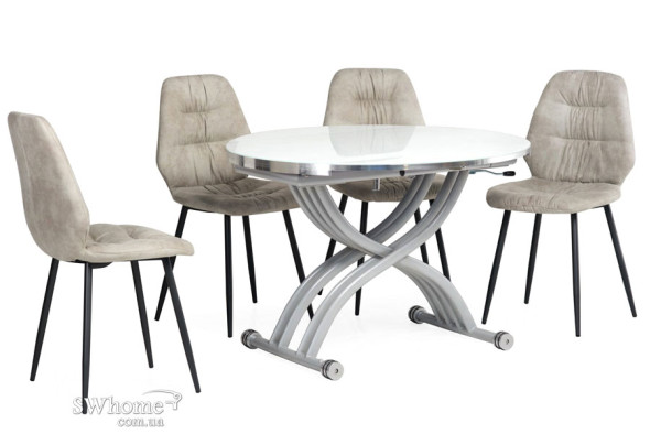 Стол обеденный Vetro Mebel TMT-33 Экстра белый-18