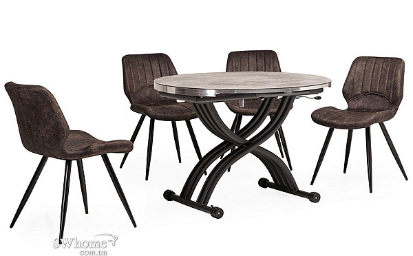 Стіл обідній Vetro Mebel TMT-33 Бетон-1