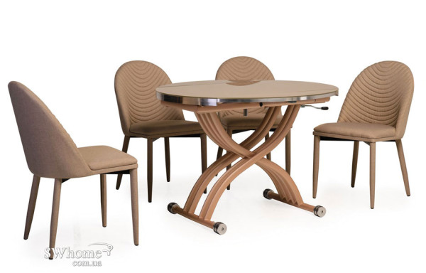 Стол обеденный Vetro Mebel TMT-33 Кремовый-0