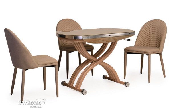 Стол обеденный Vetro Mebel TMT-33 Кремовый-15