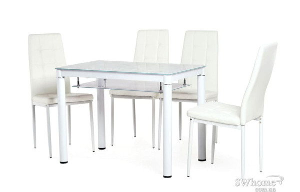 Обідній стіл Vetro Mebel T-300-2 Сніжно білий-2