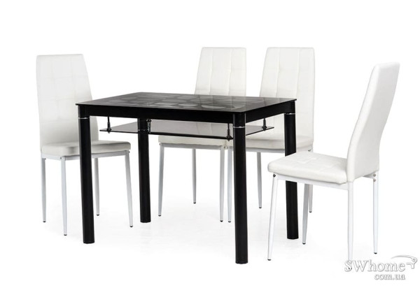 Стіл обідній Vetro Mebel T-300-2 Чорний-2