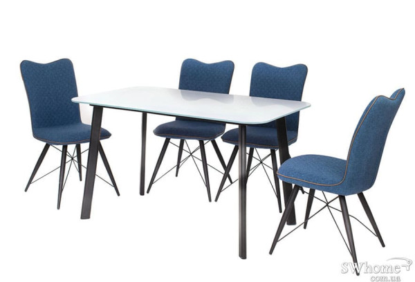 Стол обеденный Vetro Mebel T-312 Белый-1