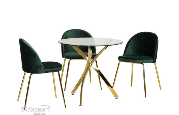 Стол обеденный Vetro Mebel T-317 Золото-1