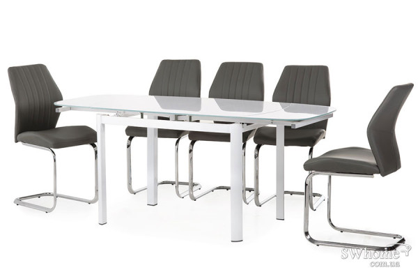 Стол раскладной обеденный Vetro Mebel T-600 Белый-5