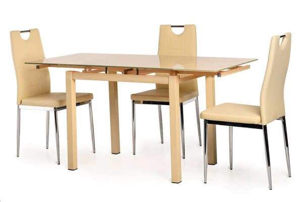 Стіл розкладний обідній Vetro Mebel T-231-8 Бежевий-3