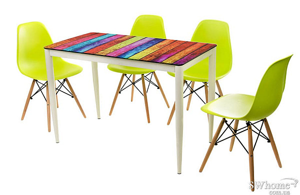 Стол обеденный Vetro Mebel T-300-11 Полоска-3