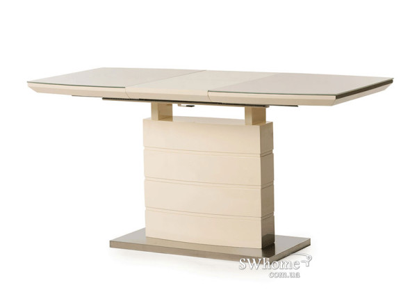 Стіл розкладний обідній Vetro Mebel ТМ-50-2 Молочний-1