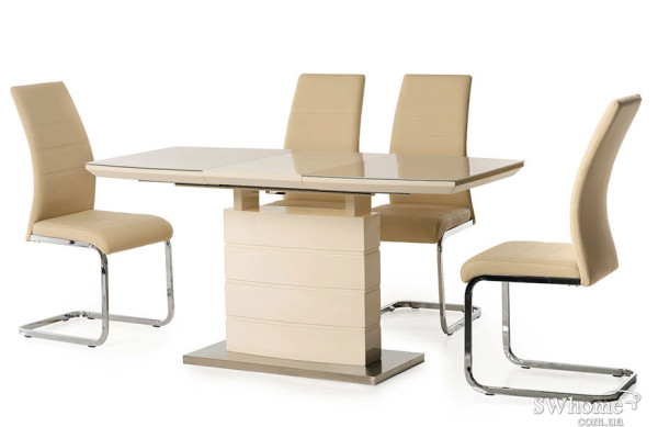 Стіл розкладний обідній Vetro Mebel ТМ-50-2 Молочний-2