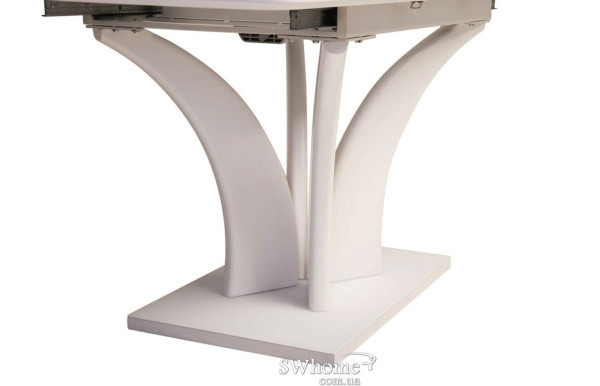 Стол раскладной обеденный Vetro Mebel TML-515 Матовый Белый-14