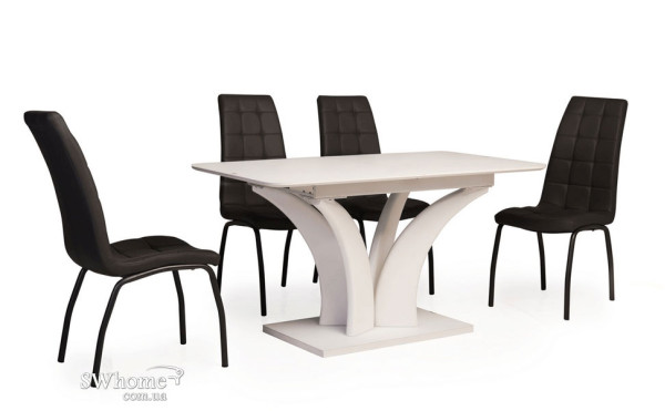 Стол раскладной обеденный Vetro Mebel TML-515 Матовый Белый-3
