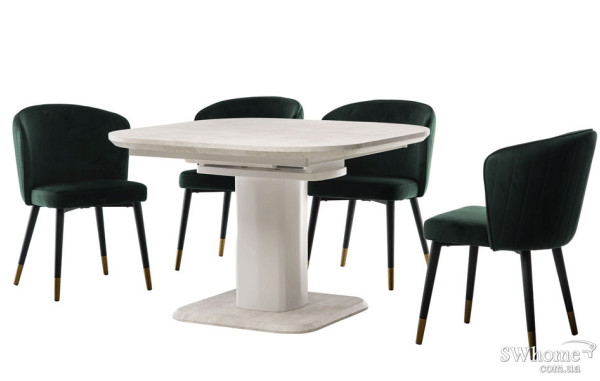Стол раскладной обеденный Vetro Mebel TML-570 Айвори-0