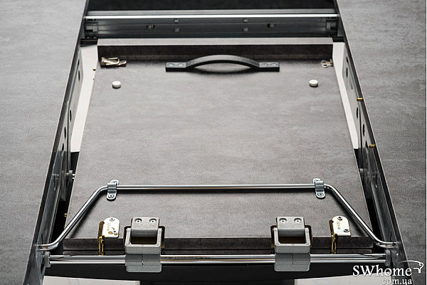 Стіл розкладний обідній Vetro Mebel TML-570 Антрацит-12